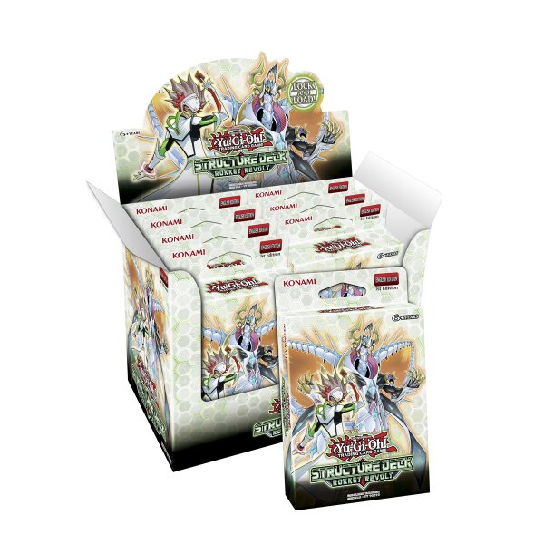 Aufgeklappter Display-Karton des Yu-Gi-Oh! Structure...