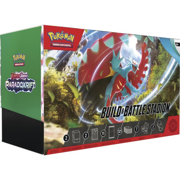 Pokémon KP04 Paradoxrift Build & Battle Stadion-Box Karmesin & Purpur