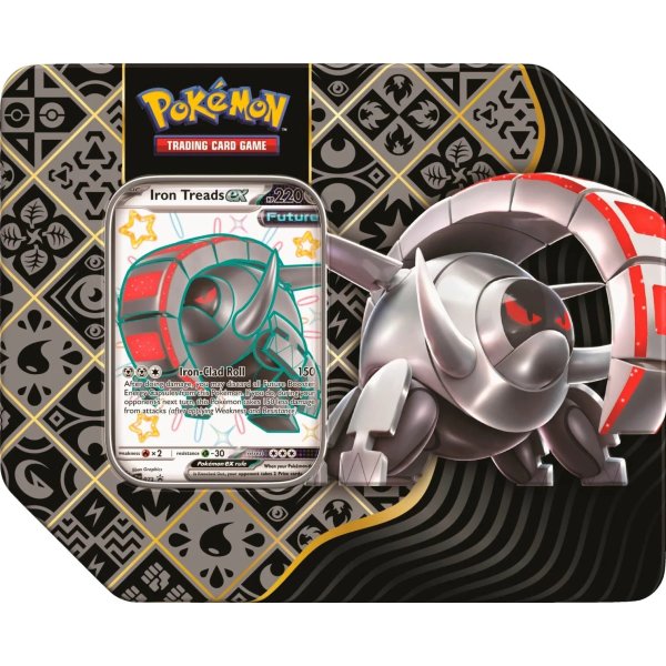 Pokemon: Scarlet & Violet 4.5 - Paldean Fates - Tin Box (5 Booster Inhalt) Iron Treads Version 2 - EN