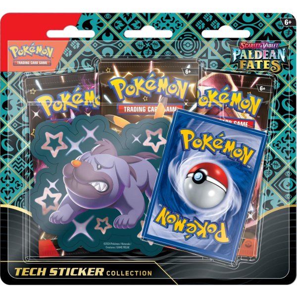 Pokemon: Scarlet & Violet 4.5 - Paldean Fates - Tech Sticker Collection - Maschiff - EN