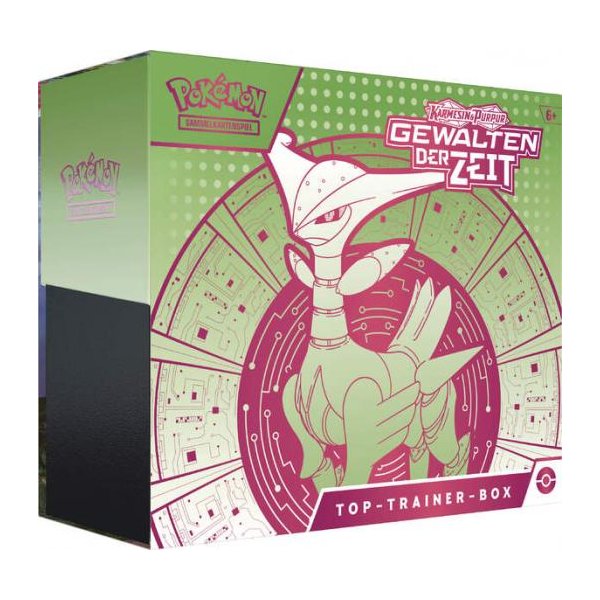 Pokémon Karmesin & Purpur 5 - Gewalten der Zeit - Top Trainer Box Eisenblatt