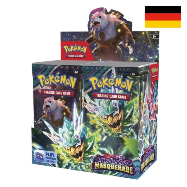 Pokémon Karmesin & Purpur 6 - Maskerade im Zwielicht - Display (36 Booster)