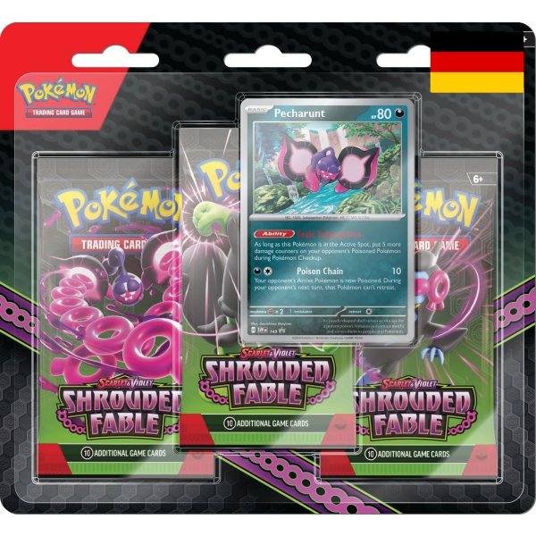 Pokémon Karmesin & Purpur 6.5 - Nebel der Sagen - 3-Pack-Blister