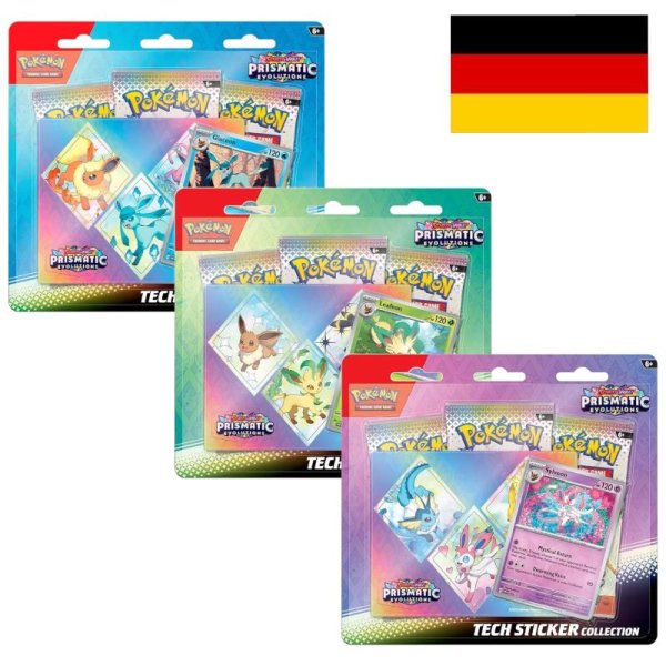 Pokemon Karmesin & Purpur 8.5 - Prismatische Entwicklungen - Tech-Sticker-Kollektion - DE