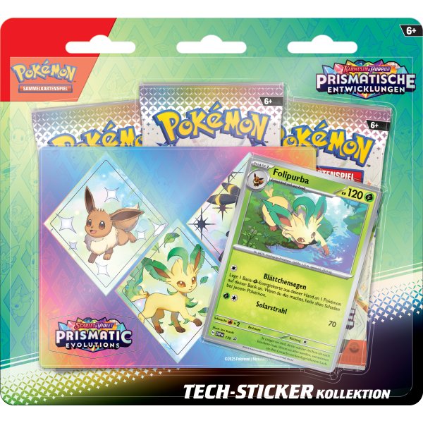 Pokémon Karmesin & Purpur 8.5 - Prismatische Entwicklungen: Folipurba Tech Sticker Collection