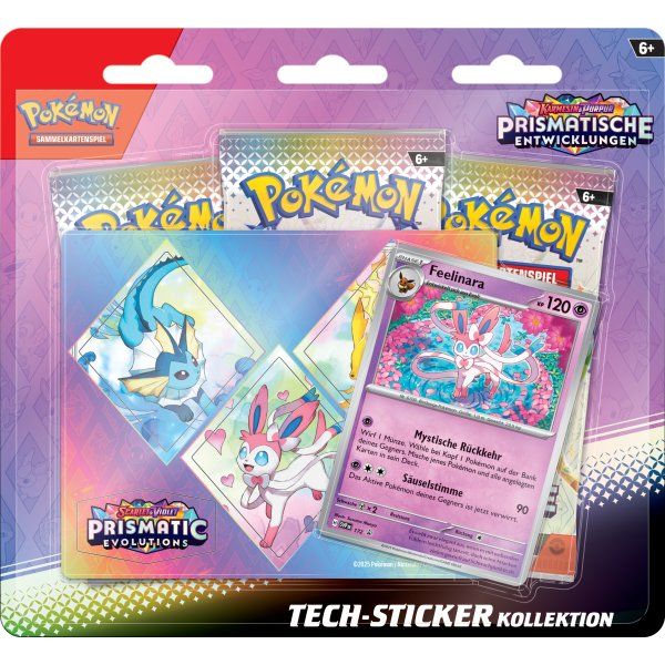 Pokémon Karmesin & Purpur 8.5 - Prismatische Entwicklungen: Feelinara Tech Sticker Collection