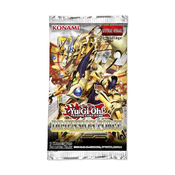 Yu-Gi-Oh! Dimension Force Boosterpack auf Deutsch mit...
