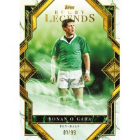 Topps Rugby Legends Karte von Ronan O&rsquo;Gara, Fly-Half, nummeriert 01/99.