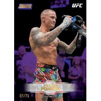 Topps UFC Stadium Club 2026 nummerierte Lightweight-Karte im Hochformat, limitiert auf 75 Exemplare.
