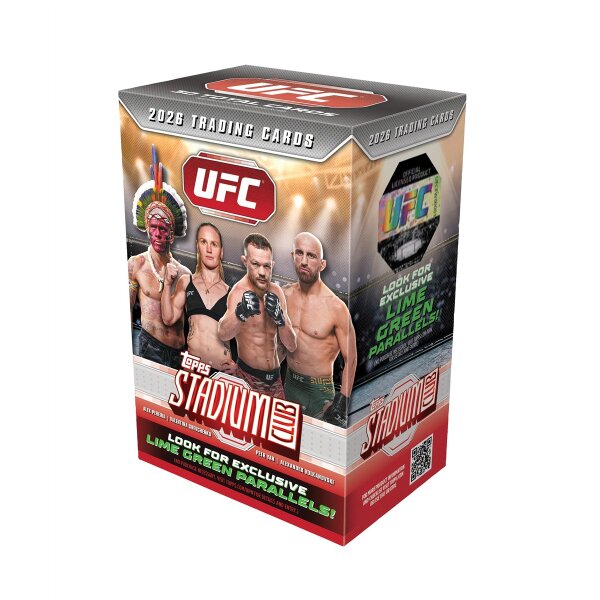 Topps UFC Stadium Club 2026 Mega Box mit 30 Karten und...