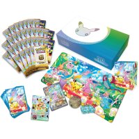 Inhalt der Pok&eacute;mon 30 Jahre Ultra-Premium-Kollektion mit Boostern, Spielmatte, Zubeh&ouml;r und Promokarten