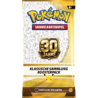 Pok&eacute;mon 30 Jahre Klassische Sammlung Boosterpack mit drei zus&auml;tzlichen Spielkarten