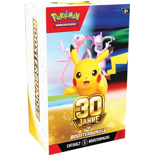 Pokémon 30 Jahre Boosterbundle mit Pikachu, Mew...
