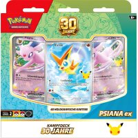 Pok&eacute;mon 30 Jahre Kampfdeck Psiana-ex frontal mit 60 holografischen Karten