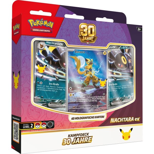 Pokémon 30 Jahre Kampfdeck Nachtara-ex in...