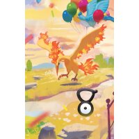 Illustration mit Lavados, Arktos, Icognito und bunten Luftballons in heller Landschaft