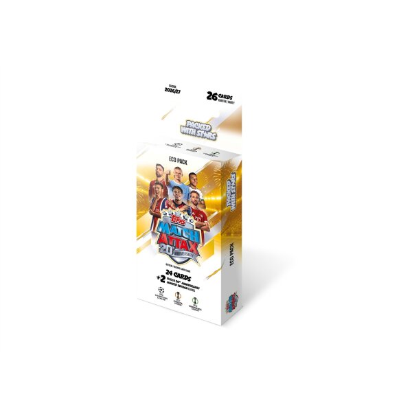 Topps Match Attax 2026/27 Eco Pack zur 20th Anniversary...