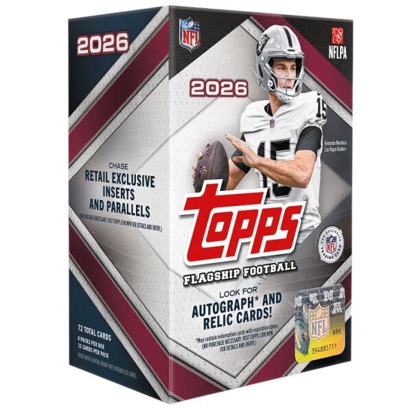 Topps NFL Flagship Football 2026 - Value Box