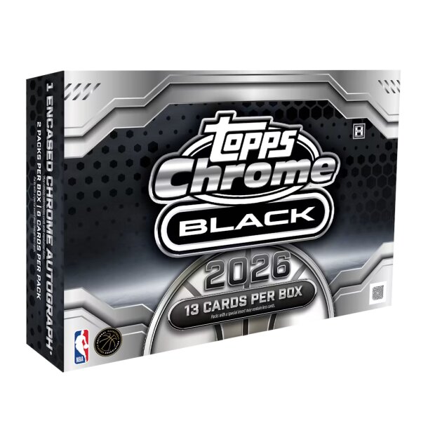 Topps Chrome Black Basketball 2025-26 Hobby Box in...