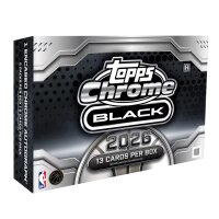 Topps Chrome Black Basketball 2025-26 Hobby Box in schr&auml;ger Frontansicht