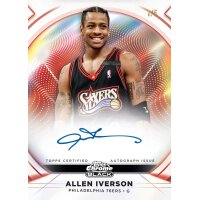 Topps Chrome Black Basketball 2025-26 Autogrammkarte eines Philadelphia Spielers, nummeriert 1/5