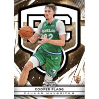 Topps Chrome Black Basketball 2025-26 Rookie-Karte eines Dallas Spielers in Gold, nummeriert 1/1