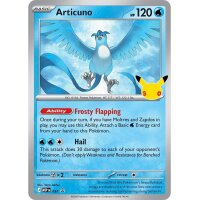 Articuno Promokarte aus der Pok&eacute;mon 30th Celebration Poster Collection Englisch