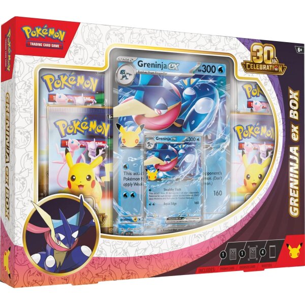 Pokémon 30th Celebration Greninja ex Box Englisch...