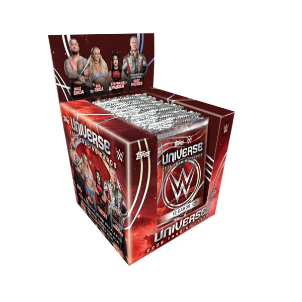 Topps WWE Universe 2026 Hobby Box als geöffnetes...