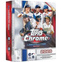 Topps Chrome Baseball 2026 Logofractor Box mit...