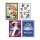 One Piece Card Game Official Card Sleeves mit vier verschiedenen Designs auf weißem Hintergrund