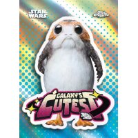 Topps Star Wars Chrome 2026 Galaxys Cutest Insertkarte mit kleinem vogel&auml;hnlichem Wesen