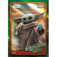 Topps Star Wars Chrome 2026 nummerierte Grogu Sammelkarte aus The Mandalorian