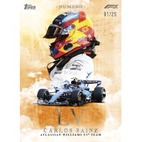 Topps F1 Eccellenza 2026 Numero Karte mit Williams Formel-1-Fahrer und Rennwagen
