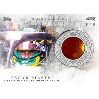 Topps F1 Eccellenza 2026 Reliquia Visiera Karte mit Rennfahrer und Visier-Relic