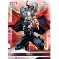 Topps Marvel Neon 2026 Sammelkarte mit Thor und Mjölnir