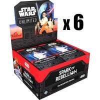 Star Wars Unlimited Display mit 6 Boxen Spark of...