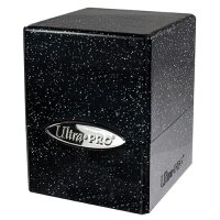 Satin Cube Glitter Black