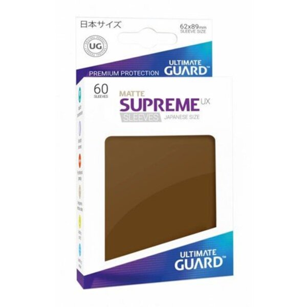 Ultimate Guard Supreme UX Matte Sleeves in Braun für...