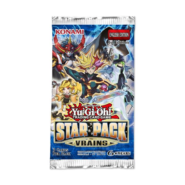 Einzelnes Boosterpack des Yu-Gi-Oh! Star Pack VRAINS...