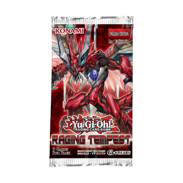 Boosterpack der Yu-Gi-Oh! Erweiterung Raging Tempest in...
