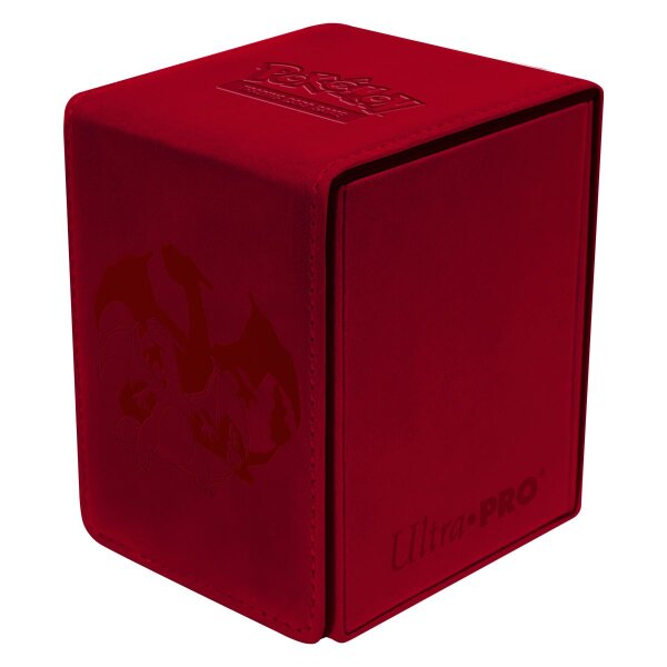 Rote Ultra Pro Alcove Flip Deck Box mit geprägtem...