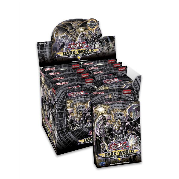 Englisches Display mit mehreren Yu-Gi-Oh! Strukturdecks...