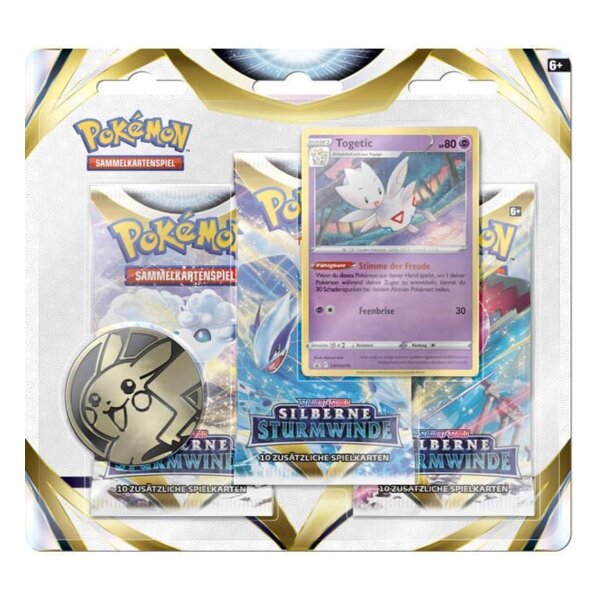Pokémon TCG 3-Pack-Blister aus „Silberne...