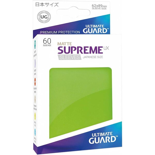 Ultimate Guard Supreme UX Sleeves in Hellgrün...