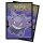 Zwei Pokémon Kartenhüllen im Halloween-Design mit Gengar auf violettem Hintergrund mit Bäumen und Sternensprenkeln.