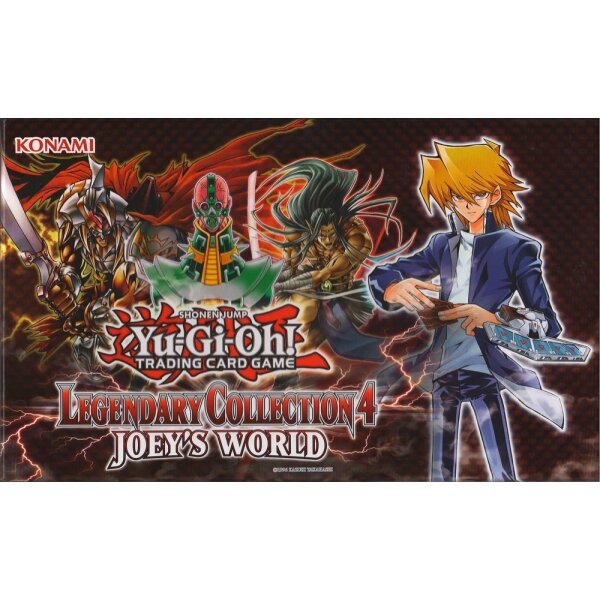 Yu-Gi-Oh! Legendary Collection 4 Joey’s World (Vorderseite), Artwork mit Joey Wheeler und verschiedenen Monstern aus der Serie.