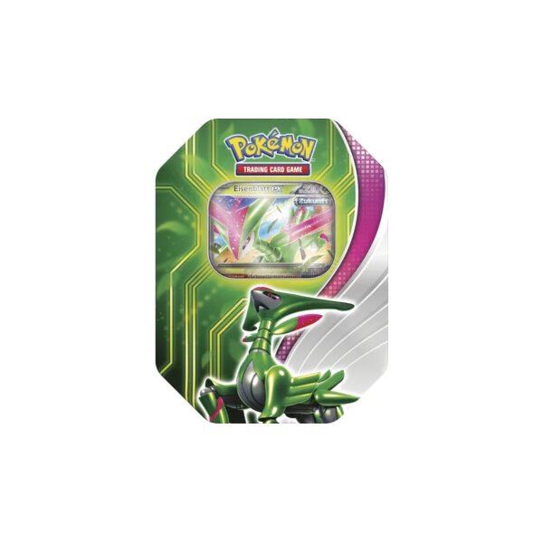Pokémon Tin mit Eisenblatt-ex im Design der...