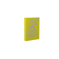 Gelbe Dragon Shield Dice Companion Box mit silbernem...