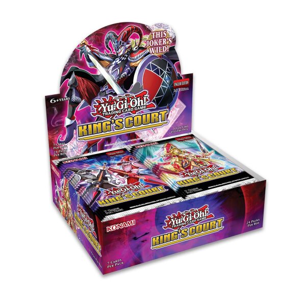 Englisches Yu-Gi-Oh! Kings Court Booster-Display mit...